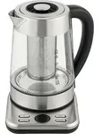 HOMCOM Elektrischer Wasserkocher, 1,7L Schnellkochender 2200W Wasserkocher mit UK