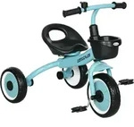 AIYAPLAY Dreirad Kinderfahrrad mit verstellbarem Sitz, Laufrad mit Korb &...
