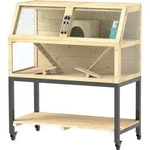 PawHut Zwerghamsterk&auml;fig aus Holz, 87 x 43 x 101 cm Nagerk&auml;fig mit...