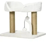 PawHut Design Kratzbaum mit Spielzeug 2 h&auml;ngende Bommel 2 Sisalst&auml;mmen +...