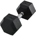 HOMCOM Hexagon Gummihanteln 17,5kg Gusseisen Krafttraining Schwarz Aosom
