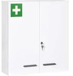 kleankin Medizinschrank 2-t&uuml;rig mit 6 Einlegeb&ouml;den, apothekerschrank f&uuml;r