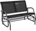 Outsunny Schaukelstuhl 2-Sitzer Gartenbank Gartenschaukel Sitzbank Parkbank Metall