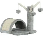 PawHut stabiler Kratzbaum f&uuml;r Katzen klein, Kletterbaum mit Kratzstamm, 38 x 38 x 40