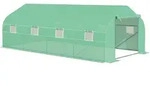 Outsunny Tomatenhaus Gew&auml;chshaus mit Giebeldach 600x300x200cm Folien Treibhaus...