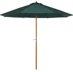 Outsunny Holz Sonnenschirm Holzschirm Gartenschirm Balkonschirm 2,5m...