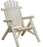 Outsunny Adirondack Gartenstuhl Gartensessel Holzstuhl Hochlehner mit Armlehne