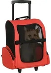 PawHut Hundetrolley Tragetasche Transporttasche f&uuml;r Tiere Trolley 2-in-1 mit T&uuml;r