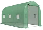 Outsunny Foliengew&auml;chshaus Tomatengew&auml;chshaus 395x195x190cm mit 6 Netzfenstern,