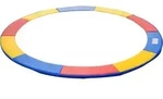 HOMCOM Trampolin Zubeh&ouml;r Set Sicherheitsnetz, Randabdeckung &Oslash; 244cm Bunt,