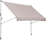 Outsunny Gelenkarmmarkise Klemmmarkise h&ouml;henverstellbar 200x150cm Cremewei&szlig; aus