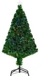 HOMCOM Weihnachtsbaum k&uuml;nstlicher Christbaum 120 cm mit LED Lichtfaser...