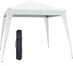 Outsunny Faltpavillon 2,4x2,4m Partyzelt mit UV-Schutz, faltbar & tragbar, inkl.