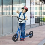 HOMCOM Kinderroller City Roller 12 Zoll mit Hinterbremse h&ouml;henverstellbar aus Stahl