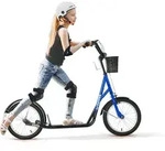 HOMCOM Kinderroller Scooter Tretroller mit Bremse Korb h&ouml;henverstellbar f&uuml;r...