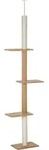 PawHut Kratzbaum Deckenhoch 228-260 cm h&ouml;henverstellbar Kletterbaum f&uuml;r Katzen