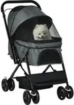 PawHut Hundebuggy Hundewagen f&uuml;r kleine Hunde & Katzen, Haustierwagen Pet...