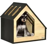 PawHut Hundeh&uuml;tte aus Holz Gem&uuml;tliche Indoor Katzenh&ouml;hle & Hundeschlafplatz...