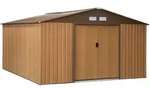 Outsunny Ger&auml;tehaus kaufen, 340 x 386 x 200 cm, mit Bodenplatte, Ger&auml;teschuppen,