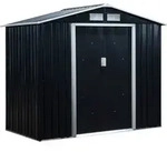 Outsunny metall Gartenhaus, Ger&auml;teschuppen 213x130x173cm, Ger&auml;tehaus mit