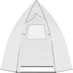 Outsunny Mini Gew&auml;chshaus &Uuml;berwinterungszelt mit Rollt&uuml;r 160x140x180cm f&uuml;r Garten