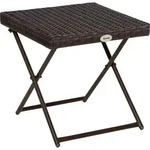 Outsunny Gartentisch Beistelltisch Blumenst&auml;nder klappbar 40x40x40 cm Polyrattan
