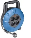 Kabelbox blau 10m H05VV-F 3G1,5 4 Dosen 230V/16A, IP20 mit Thermoschutz