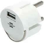 USB Steckdosenadapter 2,4A wei&szlig;