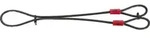 AV-Schlaufenseilkabel, 750mm, Cobra, 5/75, Stahl schwarz - schwarz