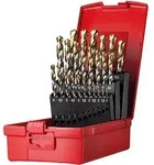 Spiralbohrer Set 1-13mm x0,5 A002 in Box 118&deg; Typ N 4xD 25tlg. Tin Tip A095204