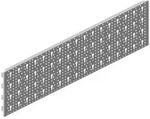 Lochplatte wei&szlig; 800 x 200mm - wei&szlig;