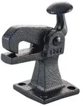 Torfeststeller,1307,mit Anschraubplatte,Temperguss schwarz,B34mm,H100mm,L106mm -