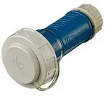 SCHUKO - Kupplung Kunststoff IP68 gerade blau halogenfrei Schraubklemmen