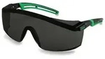 Schutzbrille astrospec 2.0 infradur + grau SS5 schwarz/gr&uuml;n - gr&uuml;n