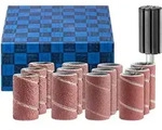 Schleifh&uuml;lsen-Set 13-tlg. Korund &Oslash; 15x30mm A60,80,150,240 mit Halter...