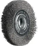 Rundb&uuml;rste breit ungezopft RBU &Oslash;150x25xvariable Bohrung Stahl-Draht-&Oslash;0,30