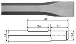 Flachmei&szlig;el, f&uuml;r Bosch UBH 4/26-2DS, Sechskantschaft, 300 x 25mm