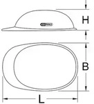 Arbeits-Schutzhelm, gelb - gelb