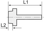 Einschraubschlaucht&uuml;lle, G 1/4 a., f&uuml;r Schlauch LW 4, ES 1.4571 (239 A-ES)