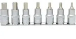 1/2" Bit-Stecknuss-Satz Innensechskant, kurz, 7-teilig