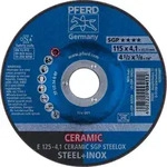 Schruppscheibe E 125x4,1x22,23 mm CERAMIC Leistungslinie SG STEELOX f&uuml;r