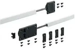 MB-Ausrichtbeschlag, TS 16-25mm, TH max. 2600mm 9252651, Aluminium schwarz
