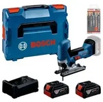 Werkzeug-Set: GST 18V-125 S + 2x GBA 5.0Ah + GAL + Stichs&auml;geblattset in L-BOXX