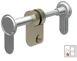 Blindzylinder Variabel- BZV 100 FS, individuell einstellbar, Matt vernickelt,...