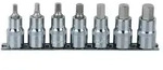 1/2" CHROMEplus Bit-Stecknuss-Satz Innensechskant, 7-teilig 5-14mm, kurz