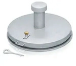 Brunnenabdeckung, &Oslash; 625mm, Edelstahl V2A (1.4301), EPDM-Dichtung
