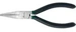 Langbeckzange poliert 160mm flache Backen Kunststoffgriffe