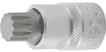 Bit-Einsatz Antrieb Innenvierkant 12,5mm (1/2") Innenvielzahn (f&uuml;r XZN) M16