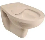 Komplett-Set sp&uuml;lrandloses Wand-WC und WC-Sitz mit Absenkautomatik in