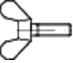 Fl&uuml;gelschraube DIN 316 GT/Stahl galvanisch verzinkt M10 x 25mm